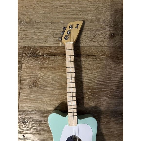 Loog 3-string Mini Acoustic Guitar for Children & Beginners w Stand tiffany blue - Picture 3 of 3